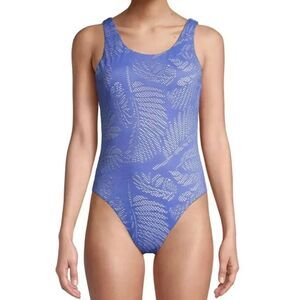 Vigoss NWOT purple laser cut overlay one price swimsuit M